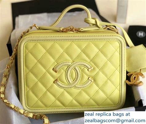 yellow chanel vanity bag|used chanel vanity bags.